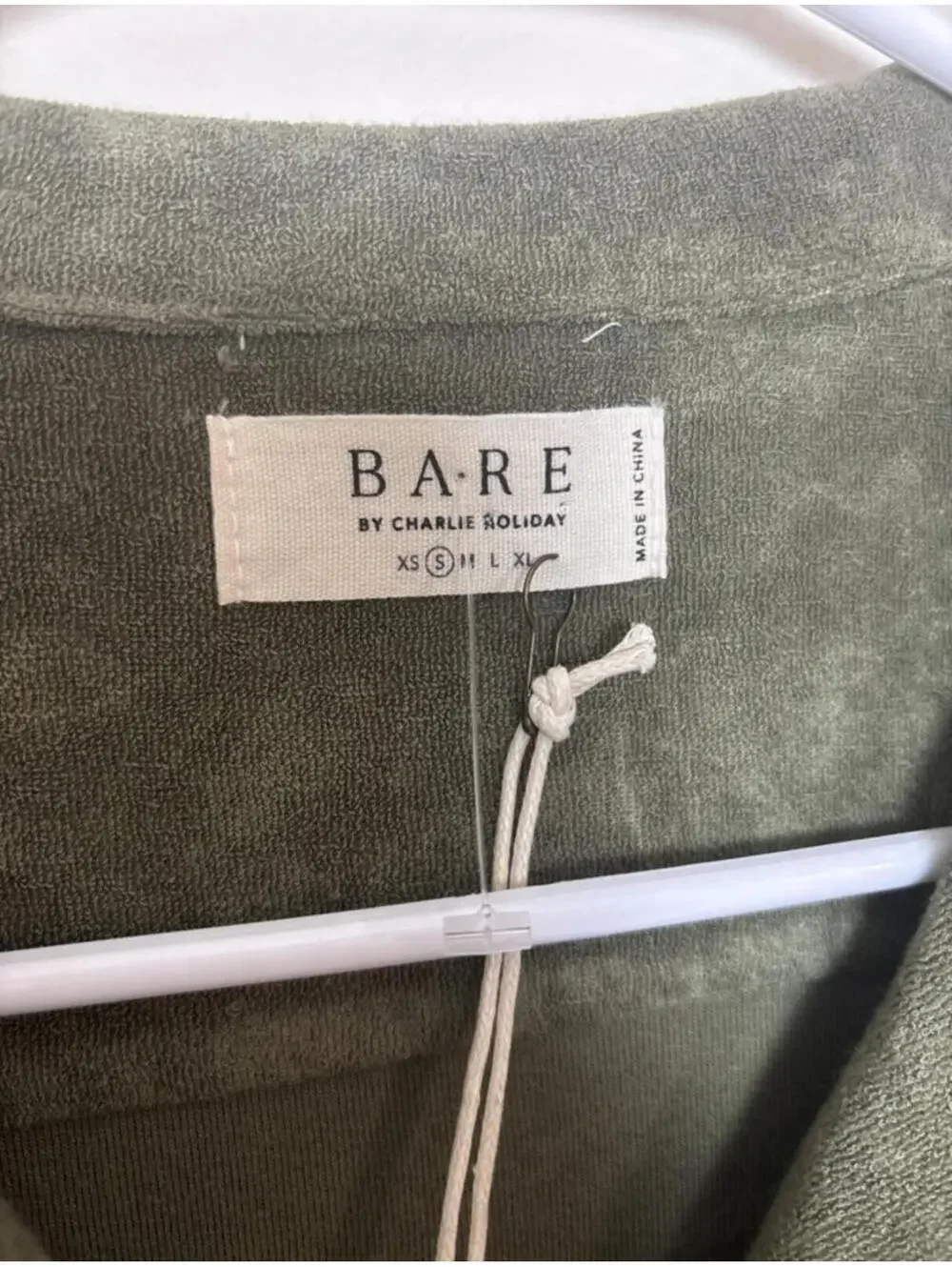Bare by Charlie Holiday The Terry Towelling Shirt, SZ M, NWT, #CH1 - Picture 2 of 3